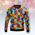 Dog Colorful Funny Ugly Xmas Sweaters Funny Xm