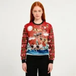 Dog Reindeer Ugly Christmas Sweater Cool Xmas