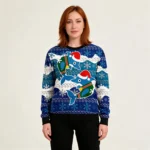 Dolphin Couple Funny Ugly Xmas Sweaters Merry