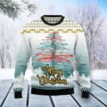 Dragonfly Christmas Tree Funny Ugly Xmas Sweat