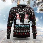 Drink Up Snowmies Ugly Christmas Sweater Holid