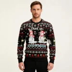Drink Up Snowmies Ugly Christmas Sweater Holid