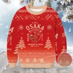 Drunken Octopus Japan Christmas Ugly Sweater C
