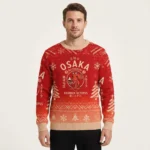 Drunken Octopus Japan Christmas Ugly Sweater C