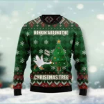 Duck Honking Around Christmas Tree Ugly Xmas S