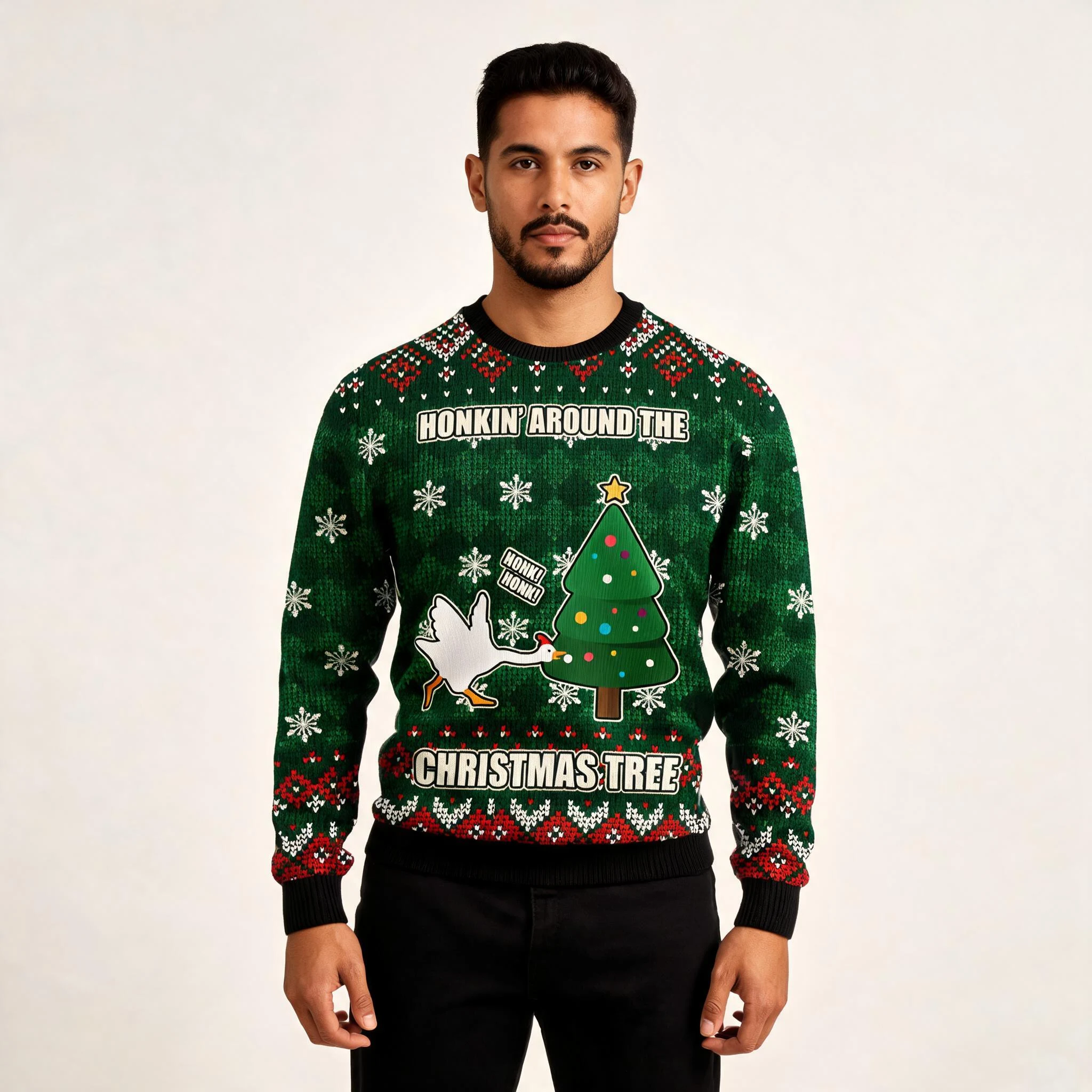 Duck Honking Around Christmas Tree Ugly Xmas S Duck Honking Around Christmas Tree Ugly Xmas S