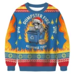 Dumpster Fire Response Team Raccoon Christmas