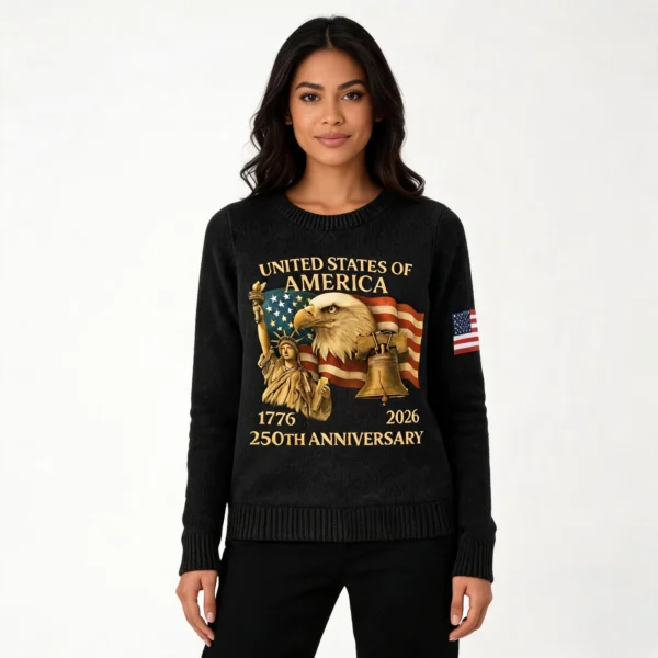 Eagle USA 250Th Anniversary 1776 2026 Sweater