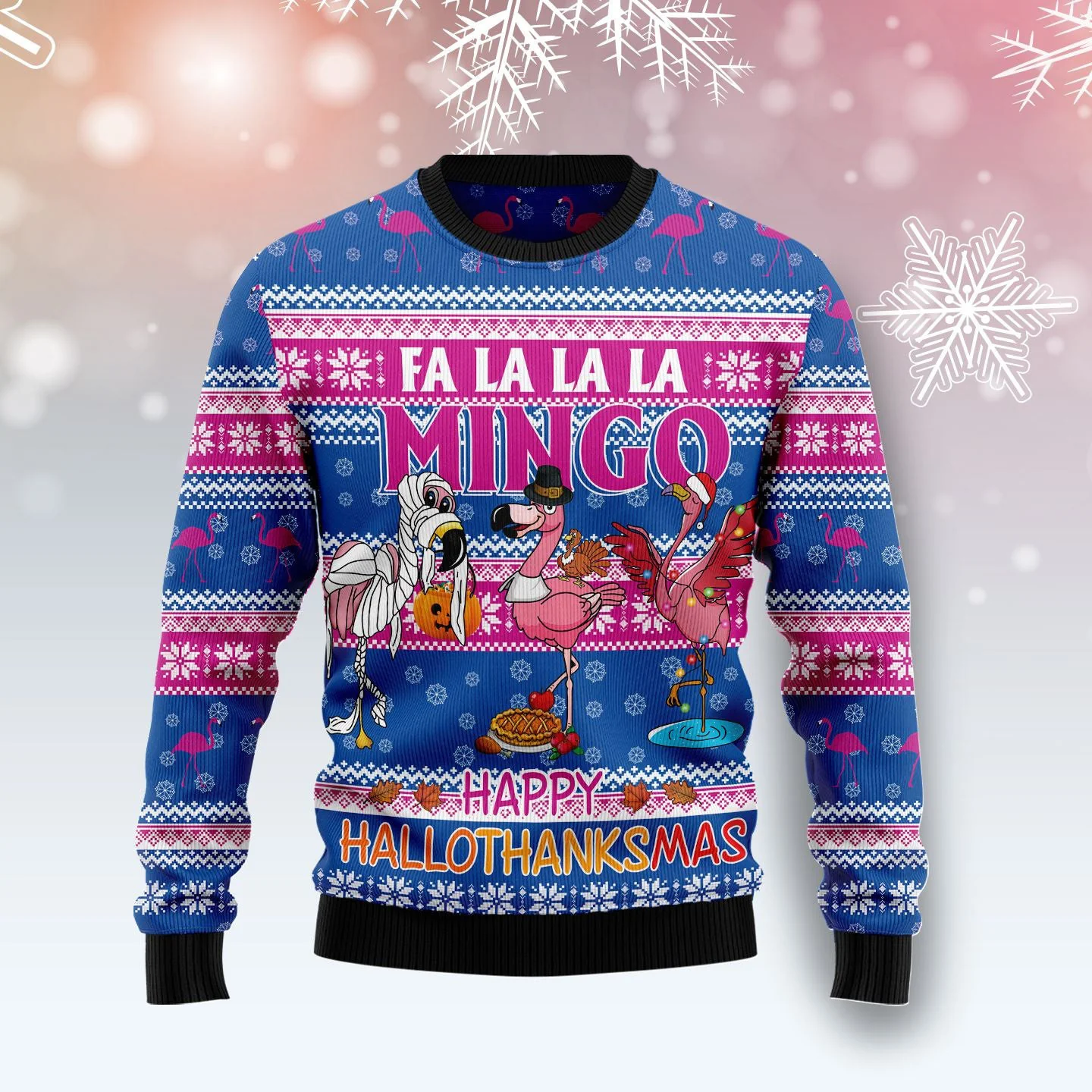 fa la la la mingo ugly christmas sweater cute xmas clothes flamingo.webp fa la la la mingo ugly christmas sweater cute xmas clothes flamingo.webp