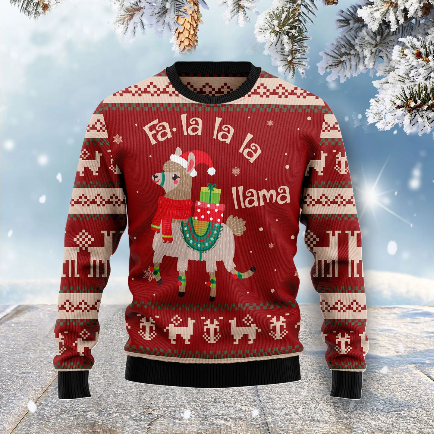 falala llama ugly christmas sweater merry xmas clothing cool flamingo.webp falala llama ugly christmas sweater merry xmas clothing cool flamingo.webp