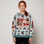Festive Santa Claus Christmas Ugly Sweater Xmas Wear Funny Secret