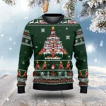 Firefighter Truck Xmas Tree Ugly Christmas Swe