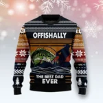 Fishing Retro Vintage Ugly Christmas Sweater O
