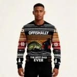 Fishing Retro Vintage Ugly Christmas Sweater O
