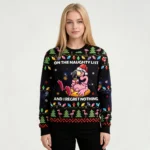 Flamingo On The Naughty List Ugly Christmas Sw