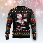Flamingo Reindeer Ugly Christmas Sweater Funny