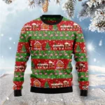 Flamingo Snow Ugly Christmas Sweater Animal Th