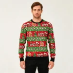 Flamingo Snow Ugly Christmas Sweater Animal Th