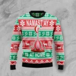 Flamingo Yoga Christmas Ugly Christmas Sweater