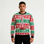 Flamingo Yoga Christmas Ugly Christmas Sweater