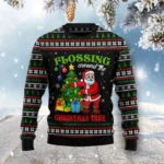 Flossing Around The Christmas Tree Ugly Christ