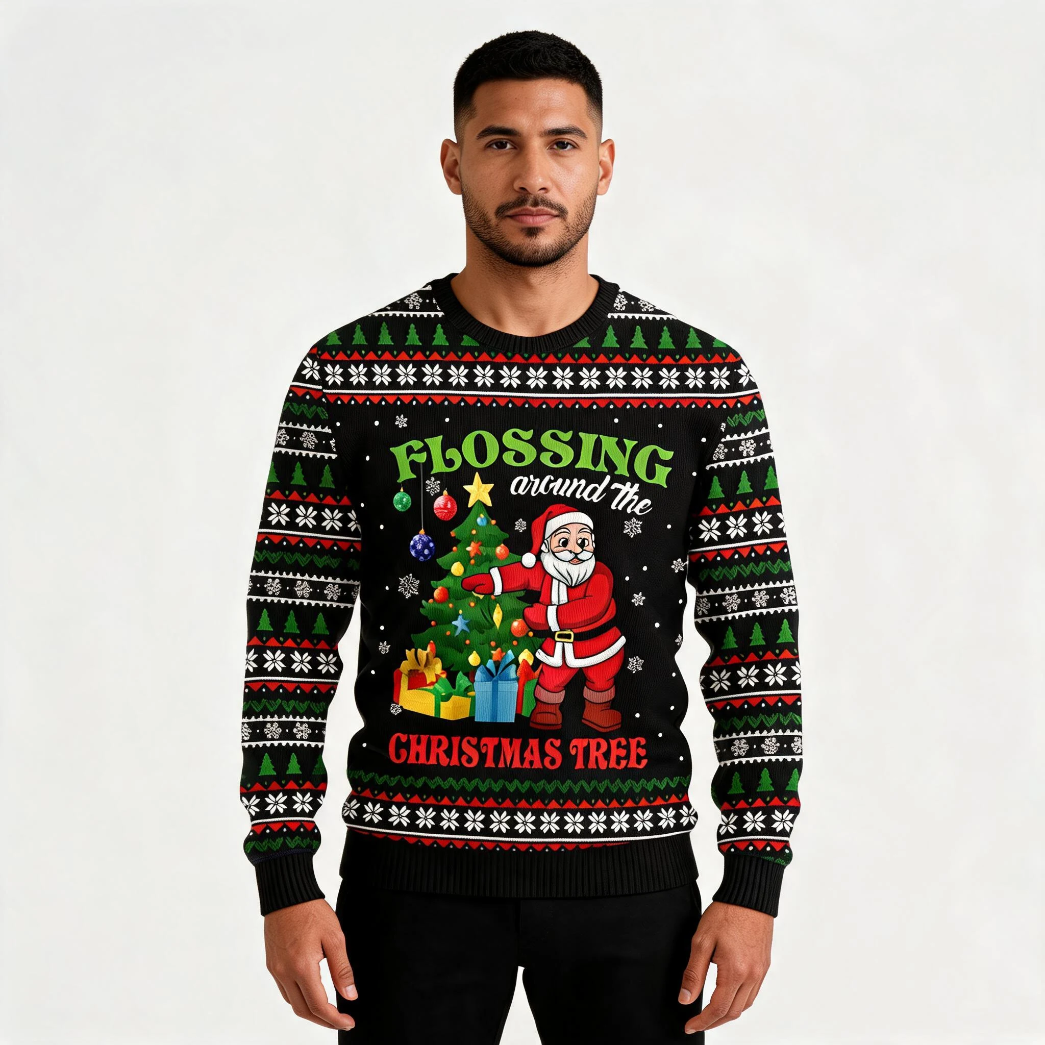 Flossing Around The Christmas Tree Ugly Christ Flossing Around The Christmas Tree Ugly Christ