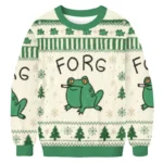 Forg Smoking Meme Christmas Ugly Sweater Chris
