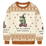 Frog Off To Commit Tom Foolery Ugly Sweater Tr