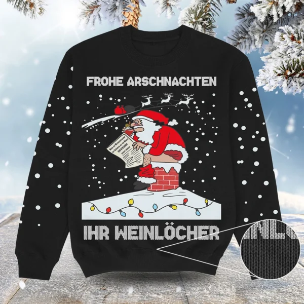 frohe arschnachten christmas ugly sweater merry xmas clothing father.webp