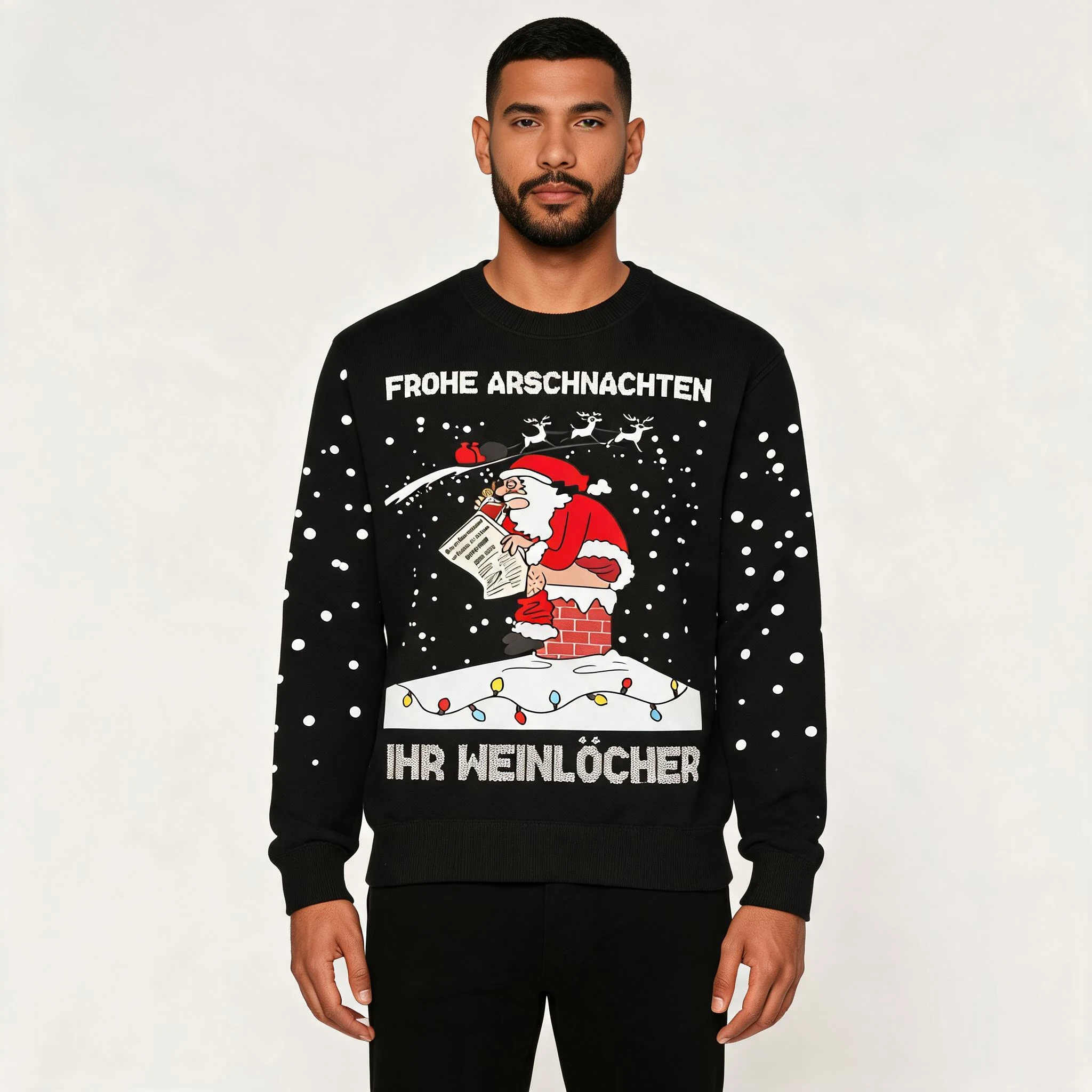 Frohe Arschnachten Christmas Ugly Sweater Merr Frohe Arschnachten Christmas Ugly Sweater Merr