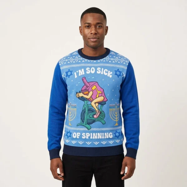 Funny Dreidel Ugly Hanukkah Sweater Exclusive
