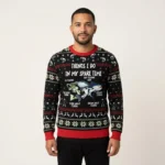 Funny Fishing Ugly Christmas Sweater Perfect M