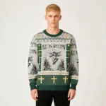 Funny Jesus Skateboard Ugly Sweater He Is Rizz