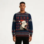 Funny Opossum Christmas Ugly Sweater Funny Xma