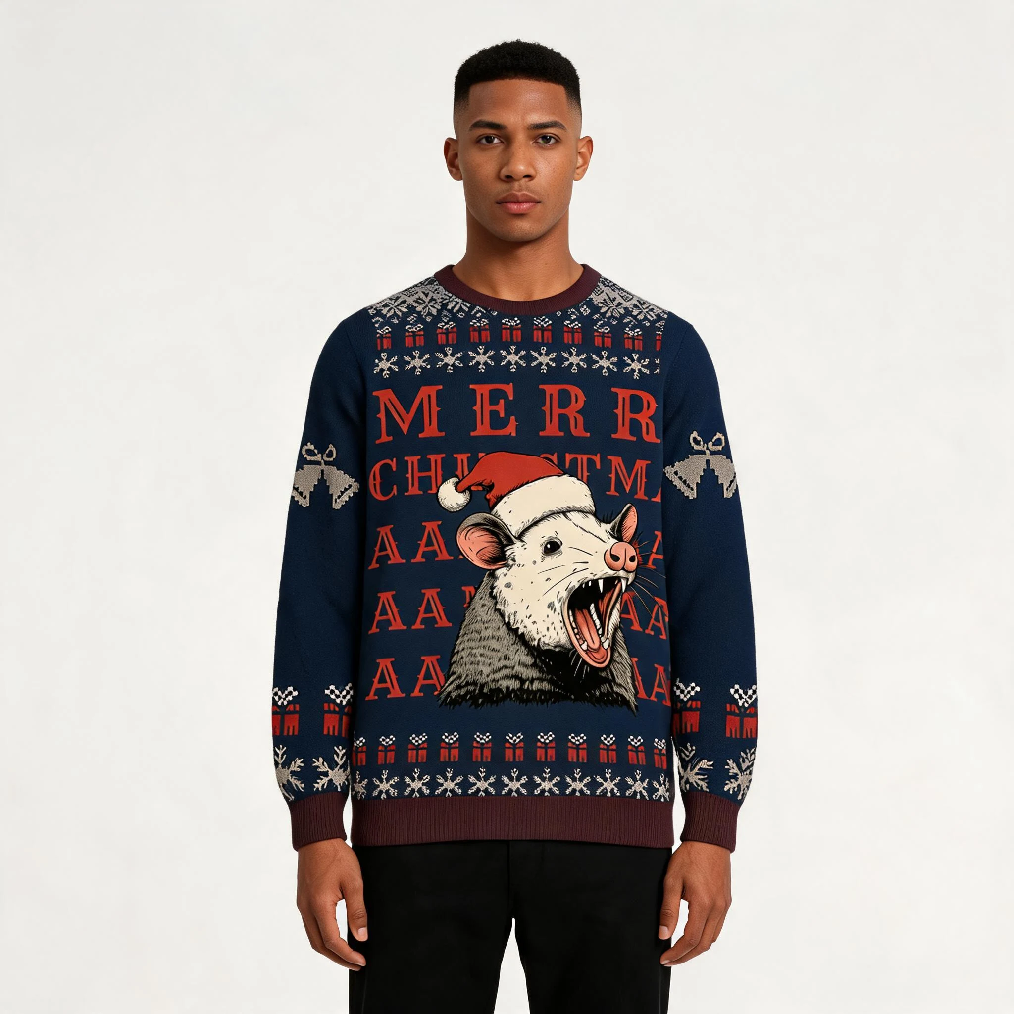 Funny Opossum Christmas Ugly Sweater Funny Xma Funny Opossum Christmas Ugly Sweater Funny Xma