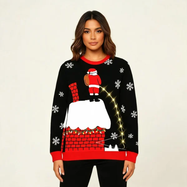 Funny Santa Christmas Ugly Sweater Funny Xmas