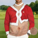 Funny Santa Costume Golf Ugly Sweater Christma