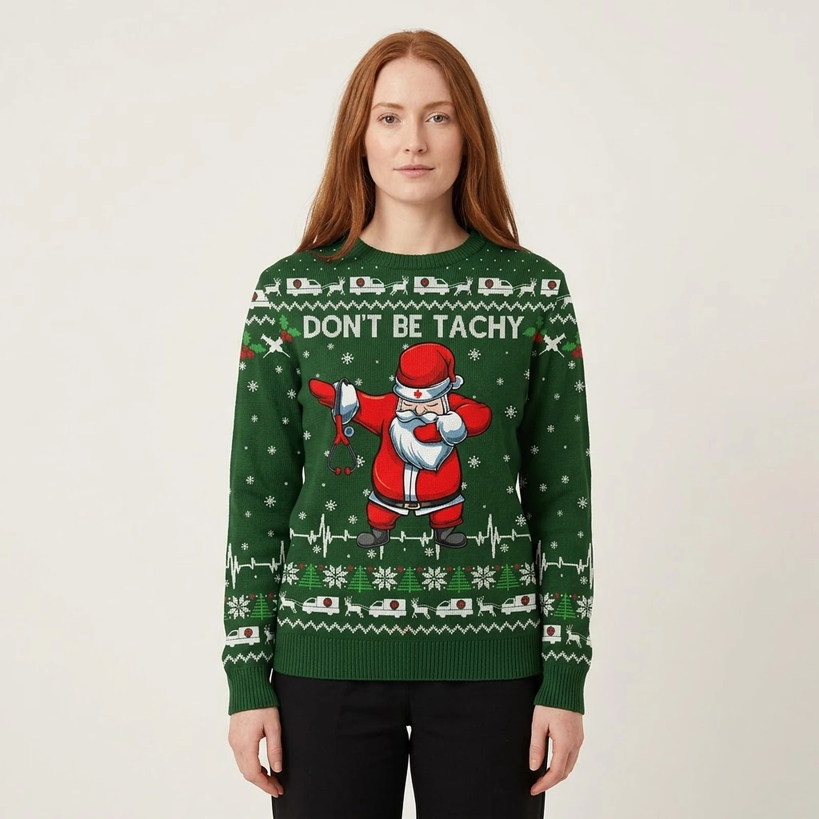 Funny Santa Nurse Dont Be Tachy Christmas Swea Funny Santa Nurse Dont Be Tachy Christmas Swea