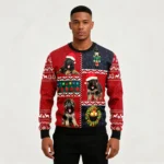 German Shepherd Vintage Ugly Christmas Sweater
