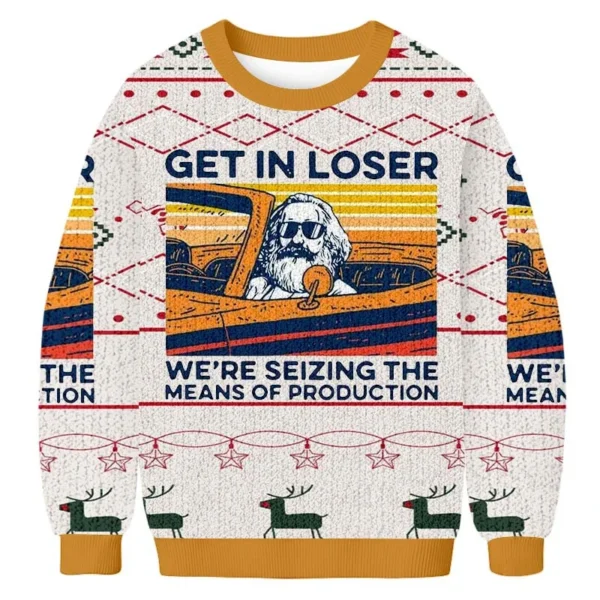 get on board losers christmas ugly sweater holiday clothing christian.webp