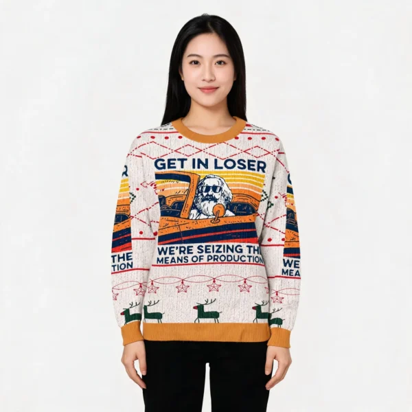 Get On Board Losers Christmas Ugly Sweater Hol