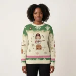 Girl Playing Guitar Christmas Ugly Sweater Win