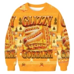 Glizzy Gobbler Hot Dog Christmas Ugly Sweater Holiday Apparel