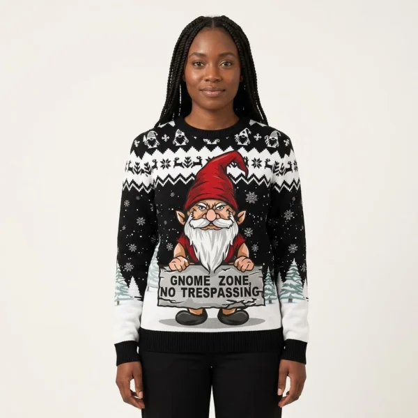 Gnome Zone Ugly Christmas Sweater Seasonal Gif