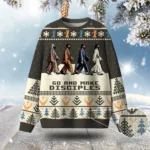 Go And Make Disciples Ugly Christmas Sweater C