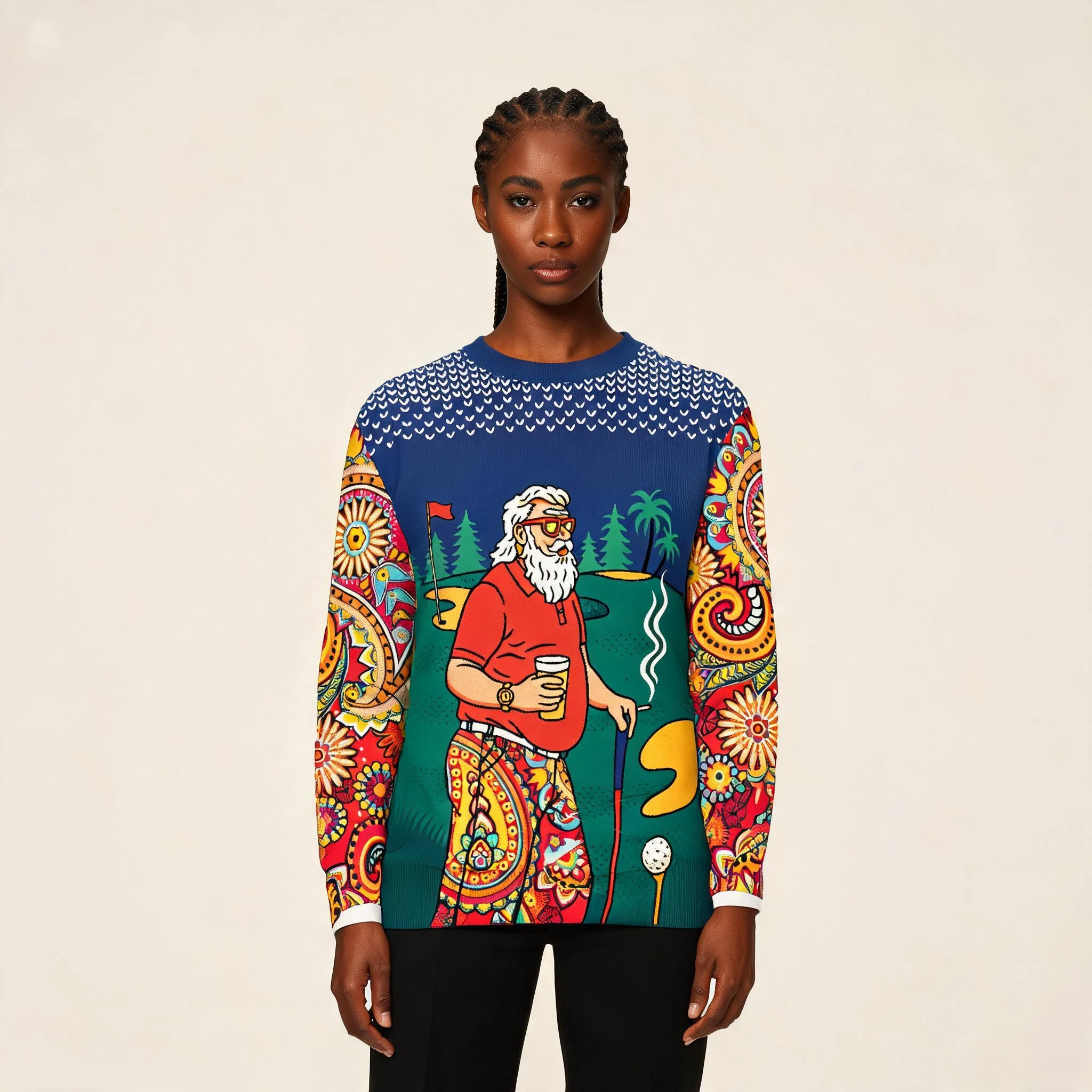 Golf Man Ugly Sweater Christmas Winter Apparel Golf Man Ugly Sweater Christmas Winter Apparel