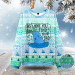 Good Luck Buddy Whale Ugly Christmas Sweatshir