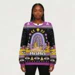 Gothic Mama Rainbow Ugly Christmas Sweatshirts