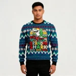 Grandpa Shark Dododo Ugly Christmas Sweater Fe