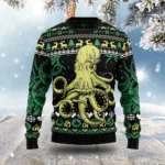 Green Octopus Funny Adult Christmas Sweaters C